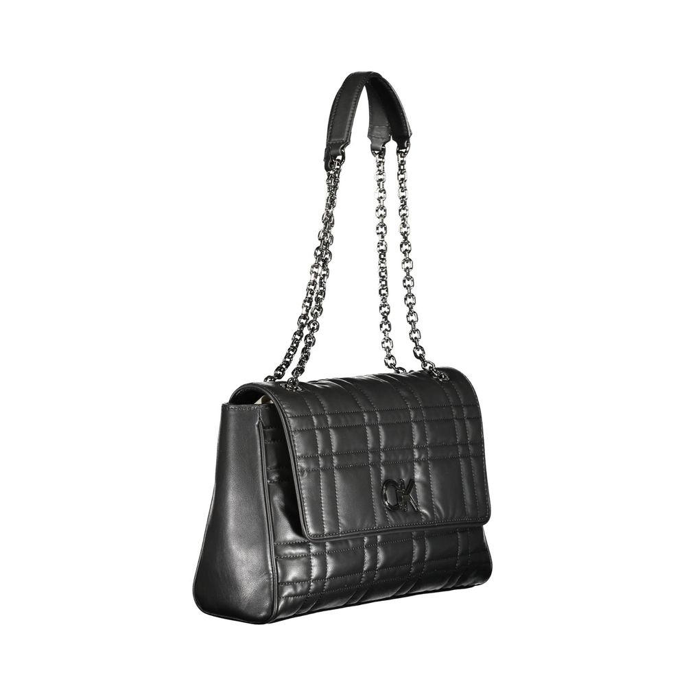 Calvin Klein Schwarze Polyester-Handtasche
