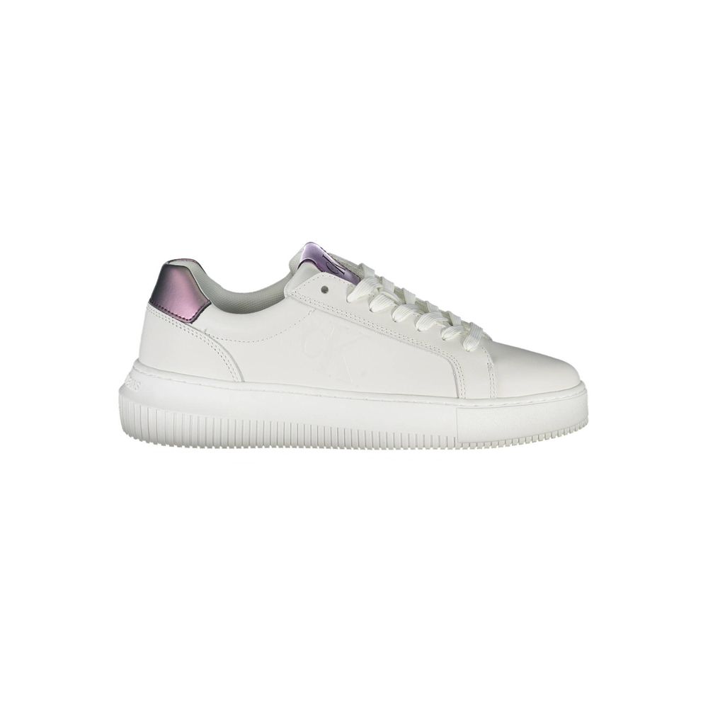Calvin Klein Weißer Polyester-Sneaker