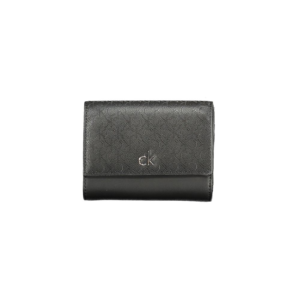 Calvin Klein Schwarzes Polyester-Portemonnaie