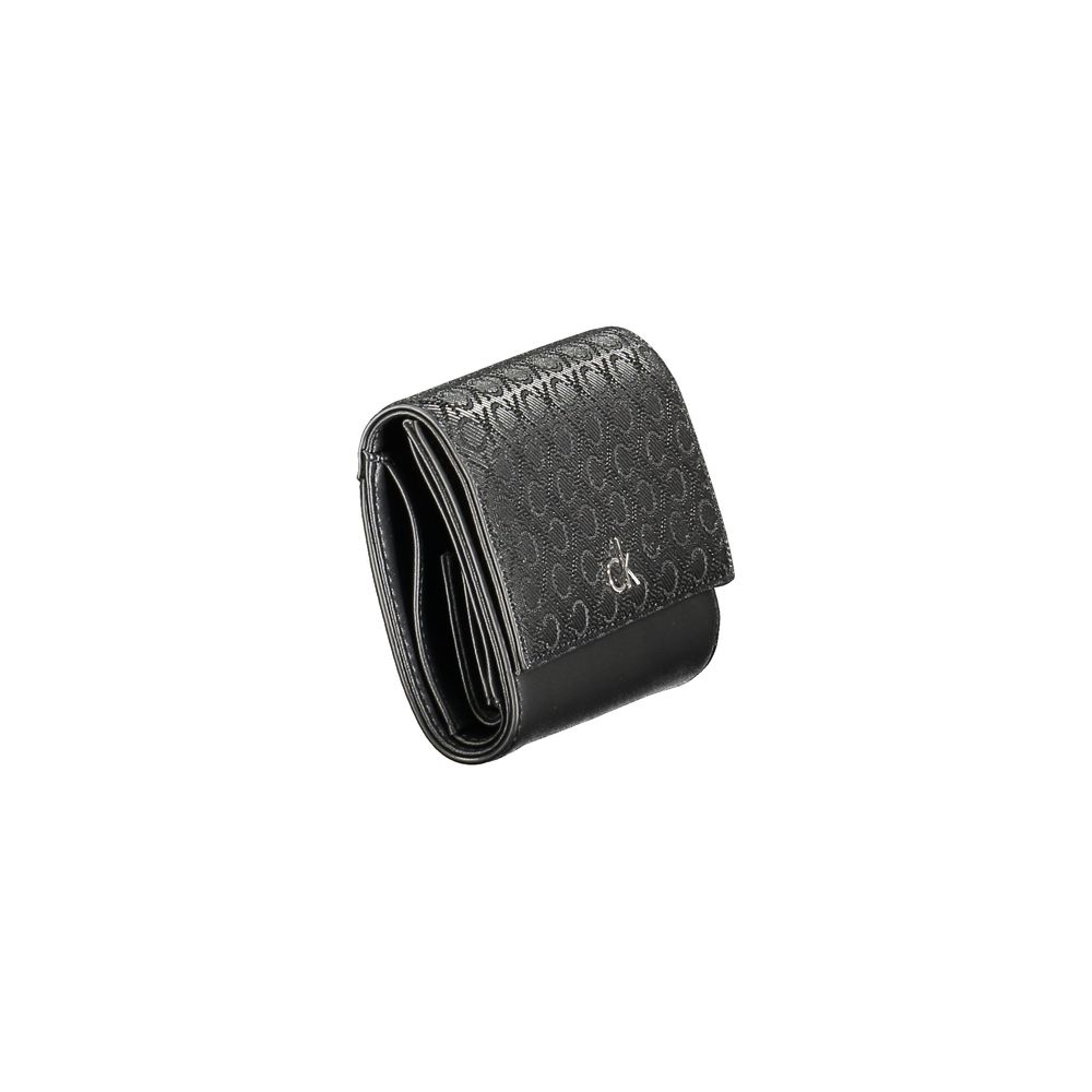 Calvin Klein Schwarzes Polyester-Portemonnaie