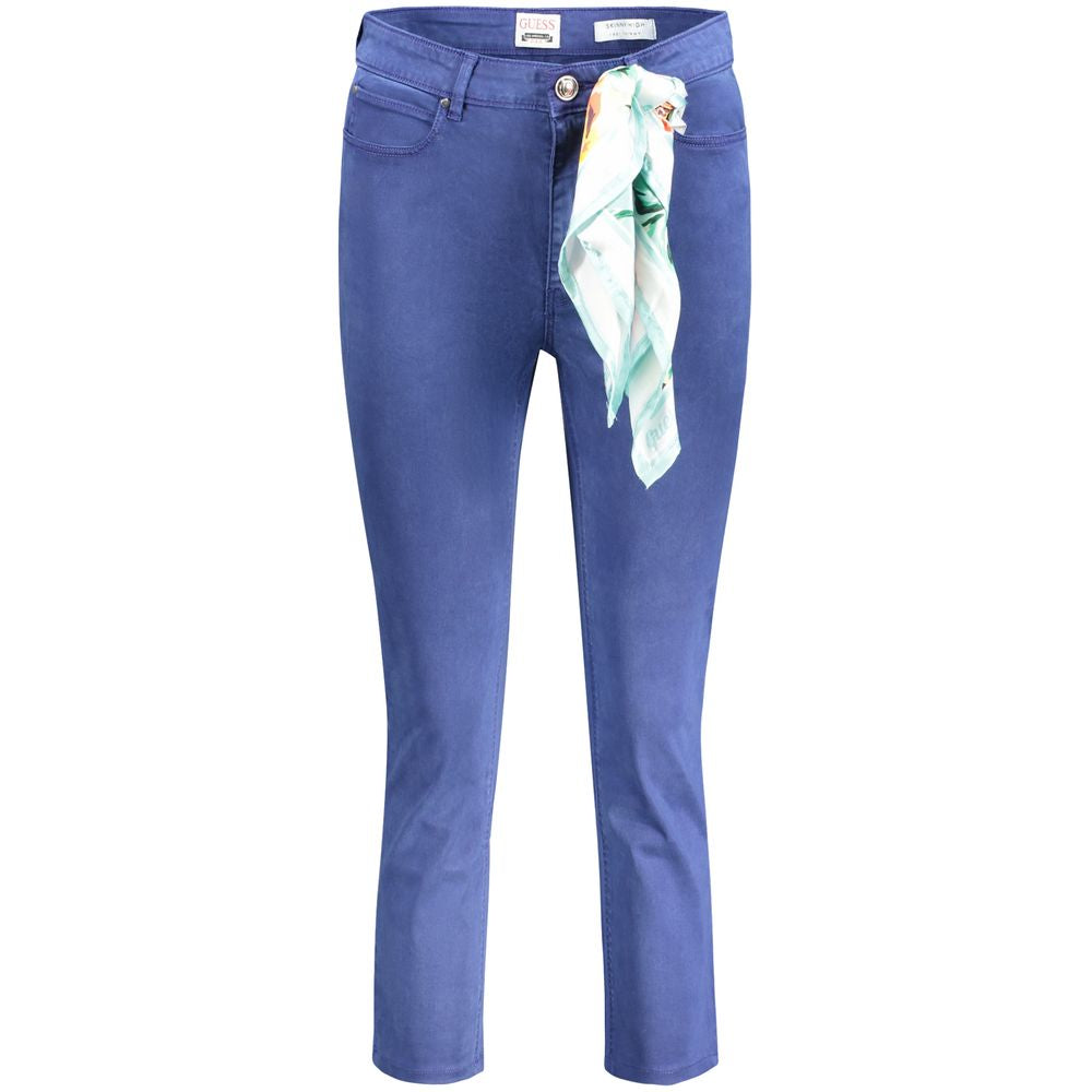 Guess Jeans Blaue Baumwoll-Skinny-Jeans für Frauen