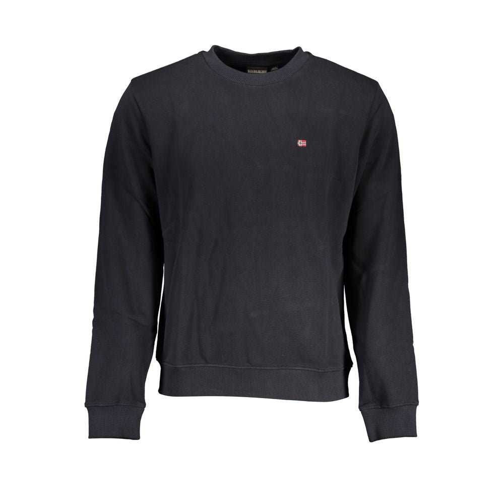 Napapijri Schwarzer Baumwollpullover für Männer