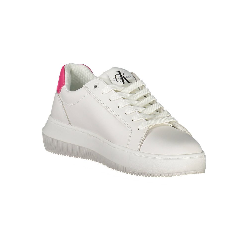 Calvin Klein Weißes Leder Damen Sneaker