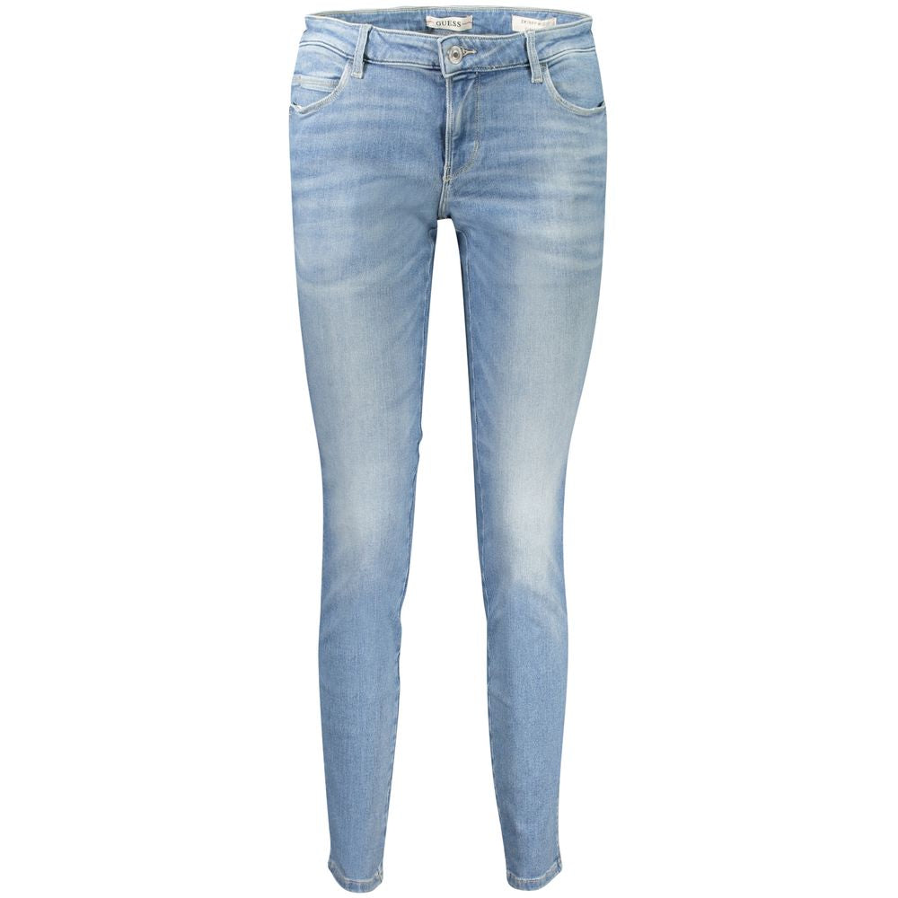 Guess Jeans Blaue Baumwoll-Skinny-Jeans für Frauen