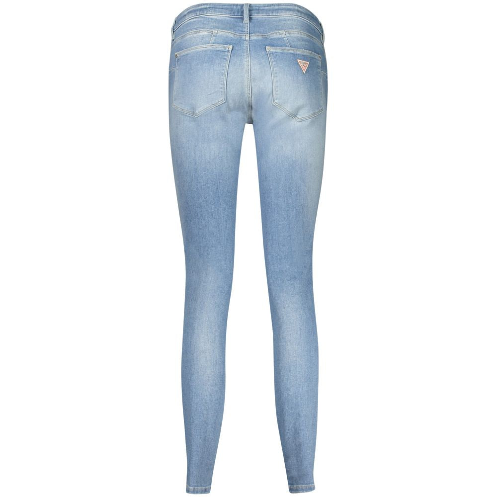 Guess Jeans Blaue Baumwoll-Skinny-Jeans für Frauen