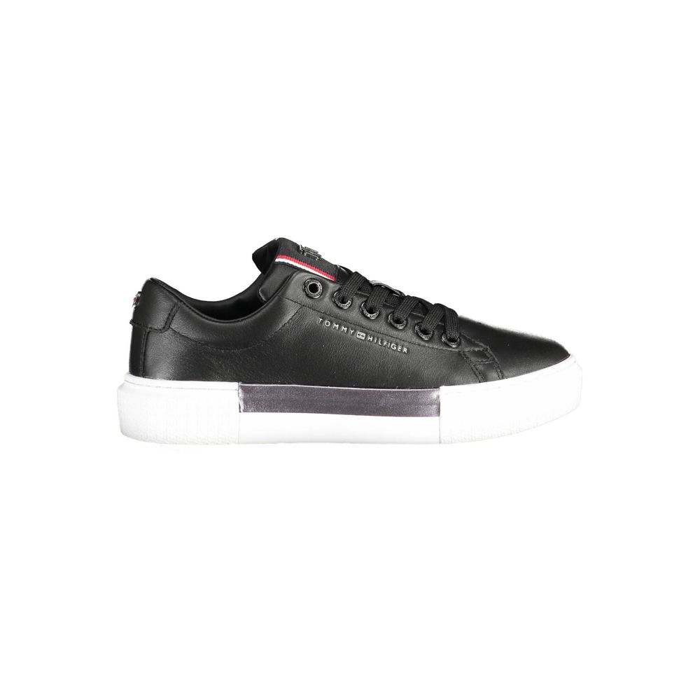 Tommy Hilfiger Schwarzer Baumwoll-Sneaker