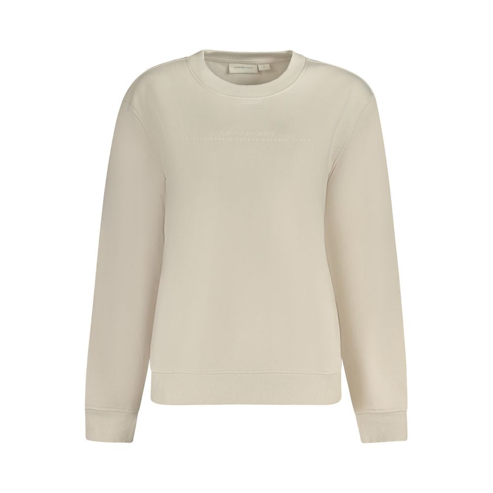 Calvin Klein Beiger Baumwoll-Sweatshirt