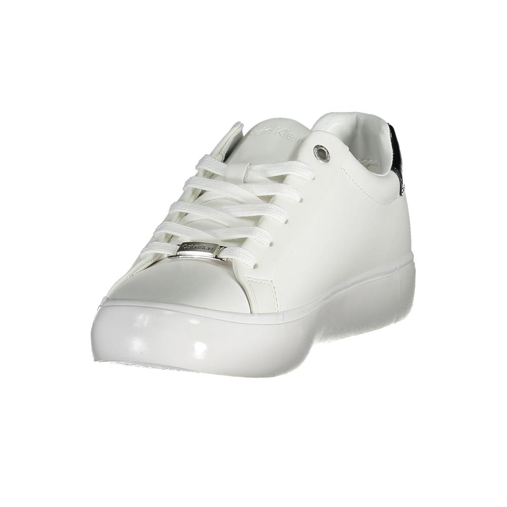 Calvin Klein Weißes Leder Damen Sneaker
