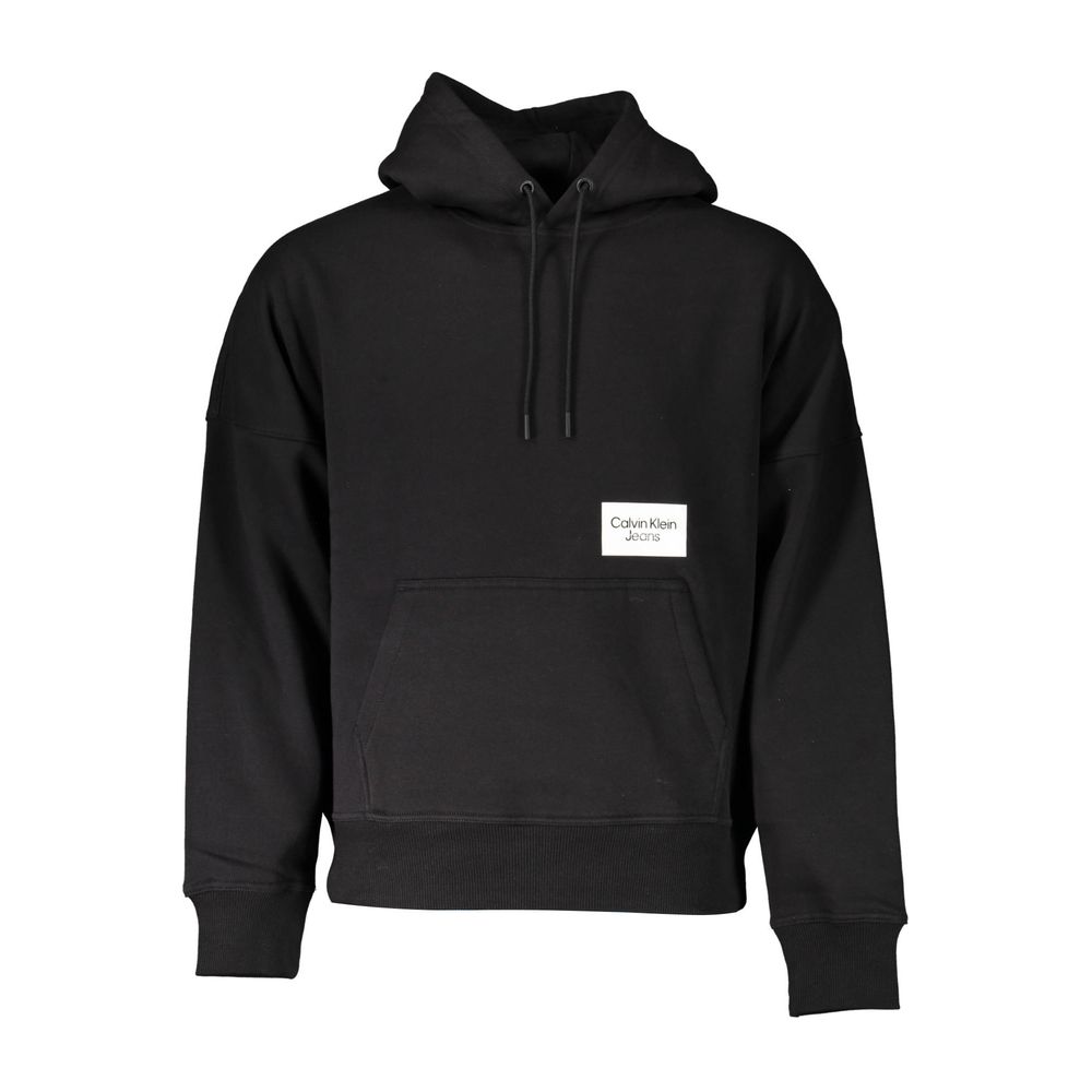 Calvin Klein Baumwoll-Sweatshirt in Schwarz