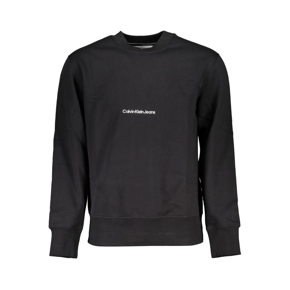 Calvin Klein Schwarzer Baumwollpullover für Männer