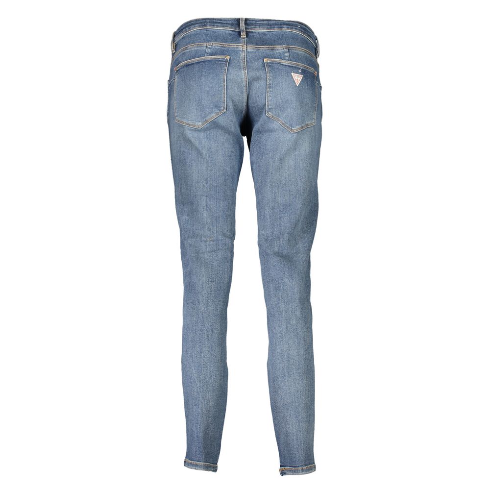 Guess Jeans Blaue Bio-Baumwolljeans für Frauen