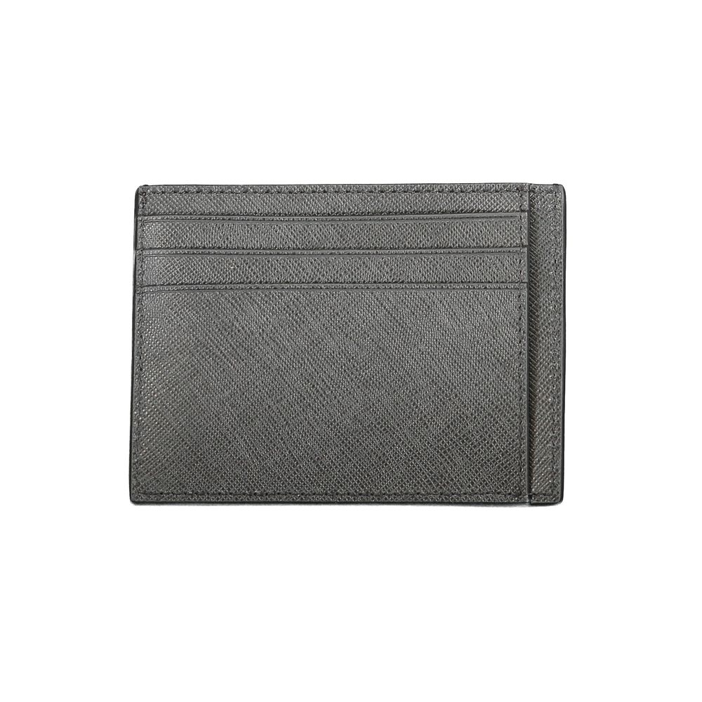 Calvin Klein Schwarzes Leder Portemonnaie