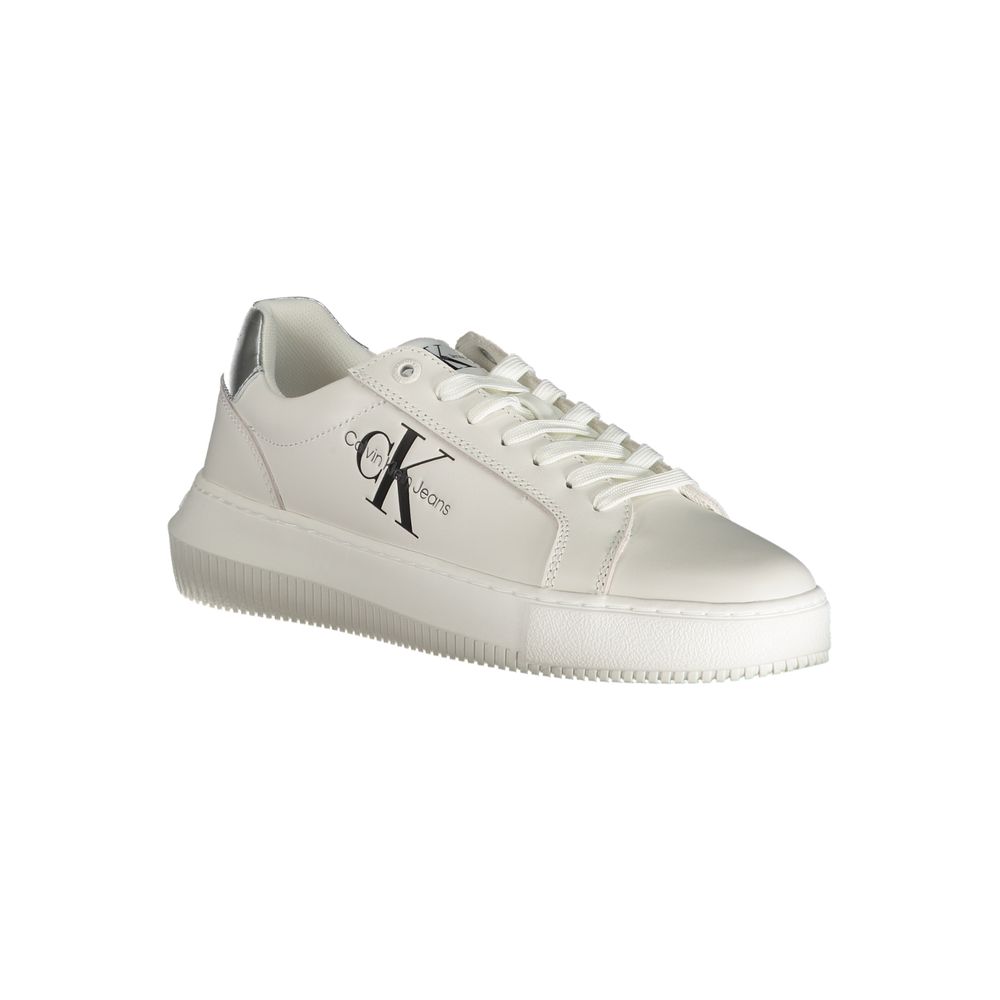 Calvin Klein Sneaker aus weißem Polyester