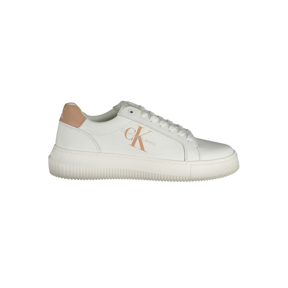 Calvin Klein Weißer Polyester-Sneaker