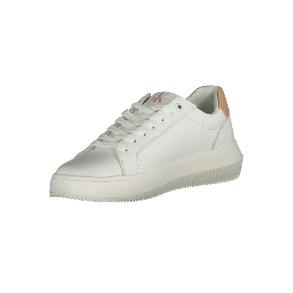 Calvin Klein Weißer Polyester-Sneaker