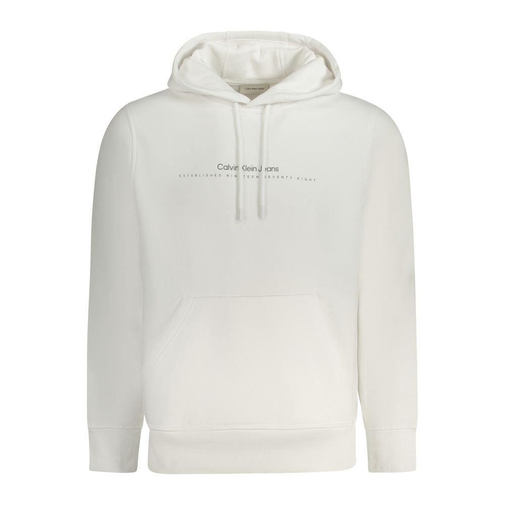 Calvin Klein Baumwoll-Sweatshirt in Weiß