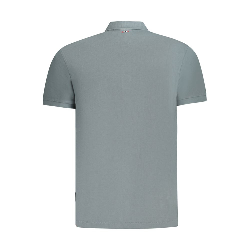 Napapijri Graues Baumwoll-Poloshirt