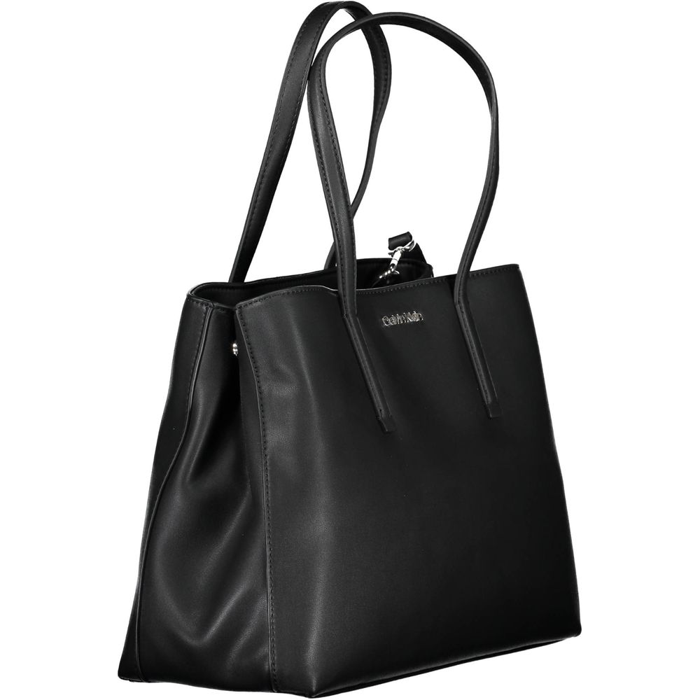 Calvin Klein Schwarze Polyester-Handtasche