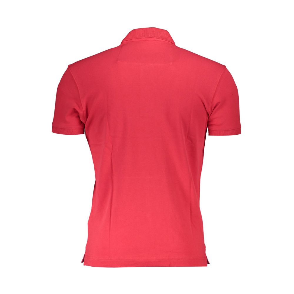 La Martina Baumwoll-Poloshirt in Rot