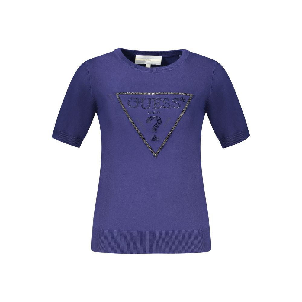 Guess Jeans Blauer Viskose Pullover für Frauen