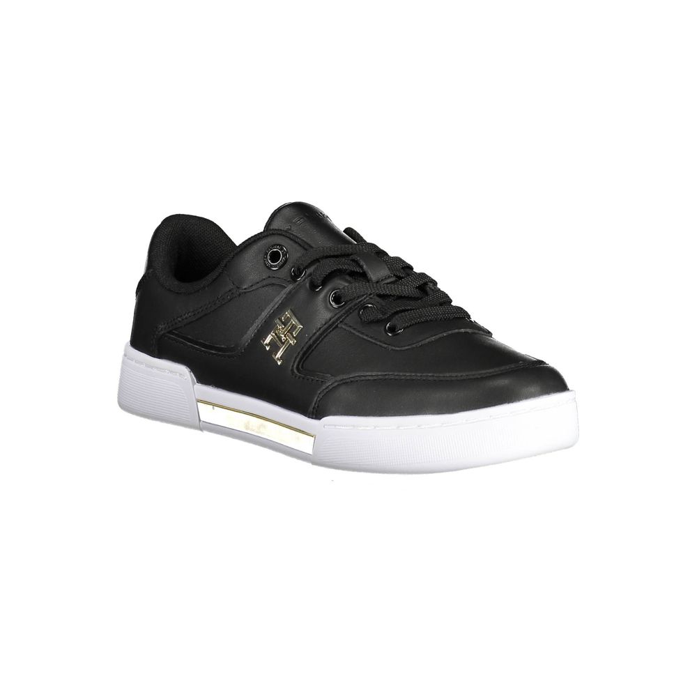 Tommy Hilfiger Schwarzes Leder Damen Sneaker