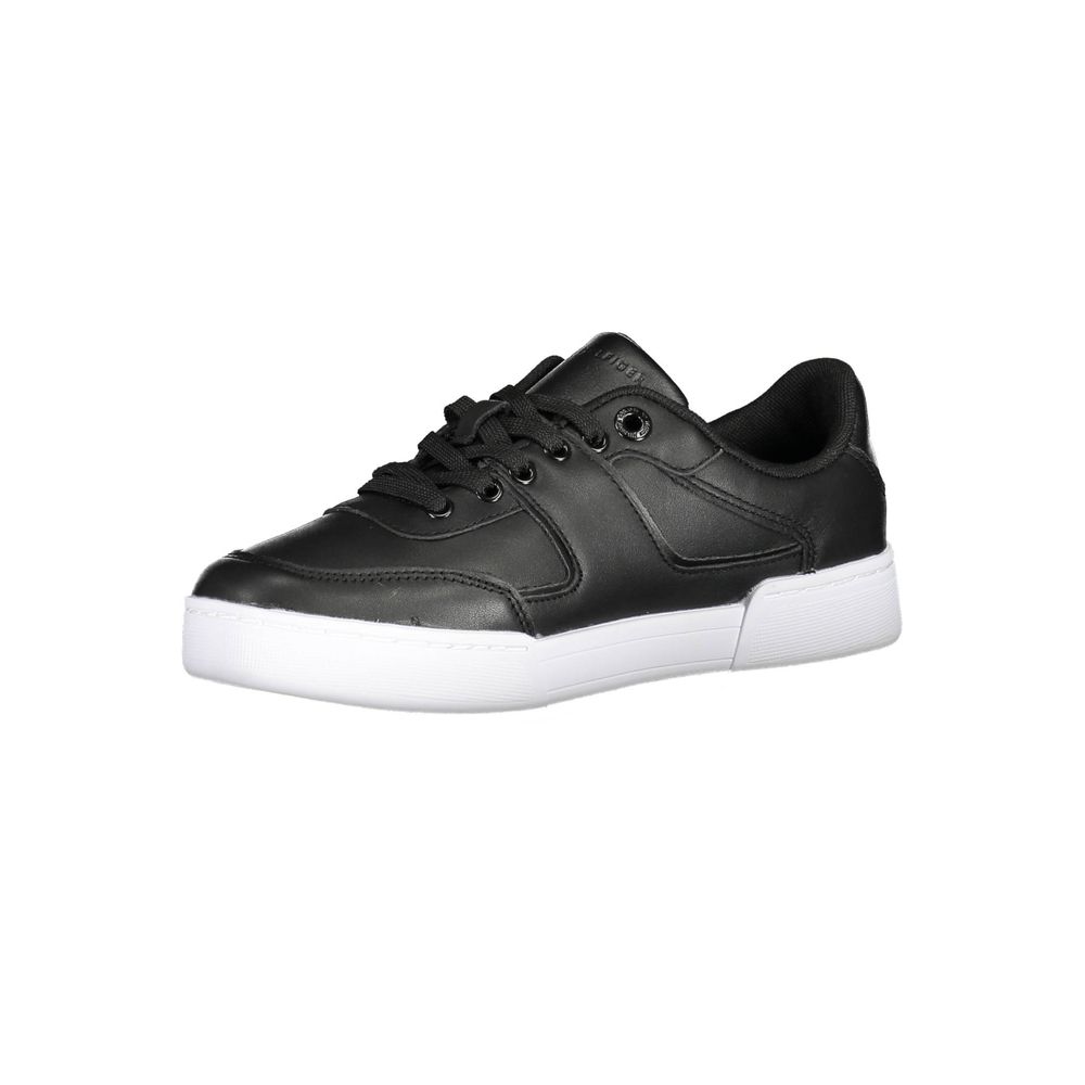 Tommy Hilfiger Schwarzes Leder Damen Sneaker