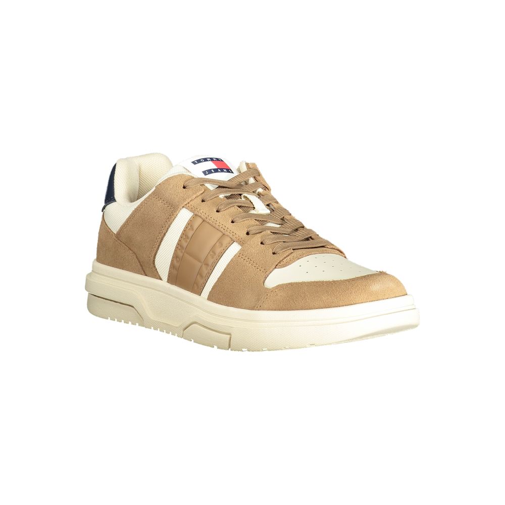 Tommy Hilfiger Beige Leder Herren Sneaker