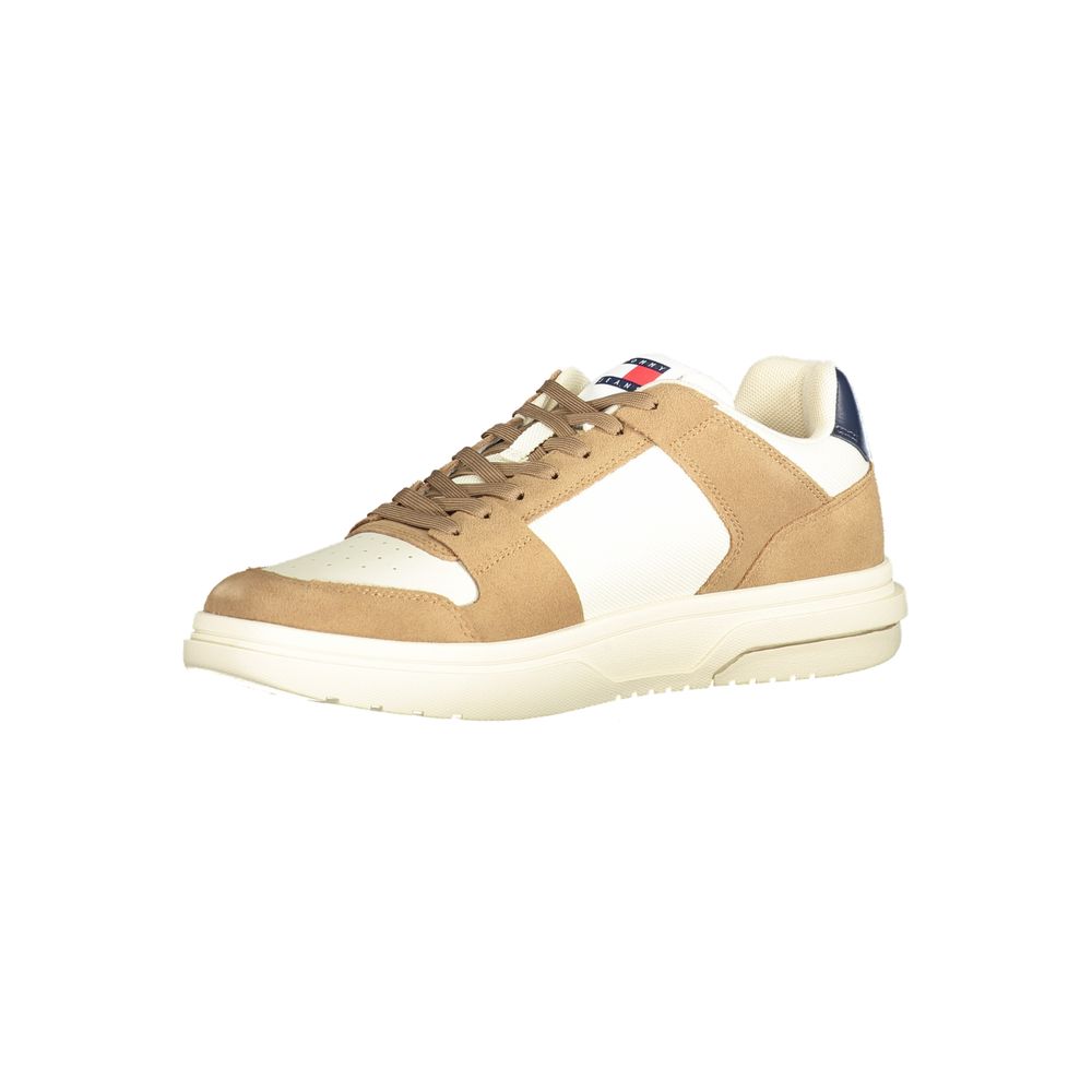 Tommy Hilfiger Beige Leder Herren Sneaker