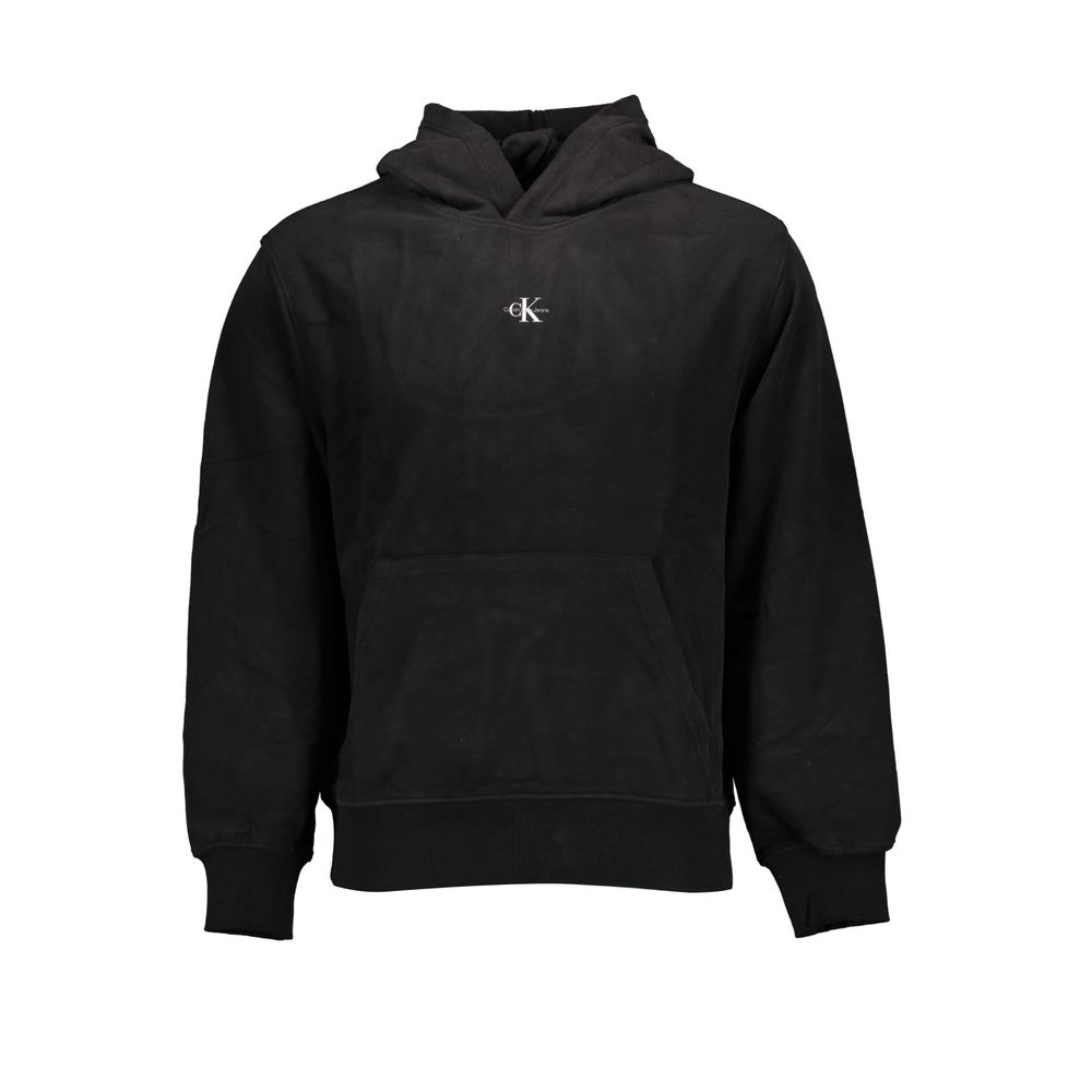 Calvin Klein Baumwoll-Sweatshirt in Schwarz