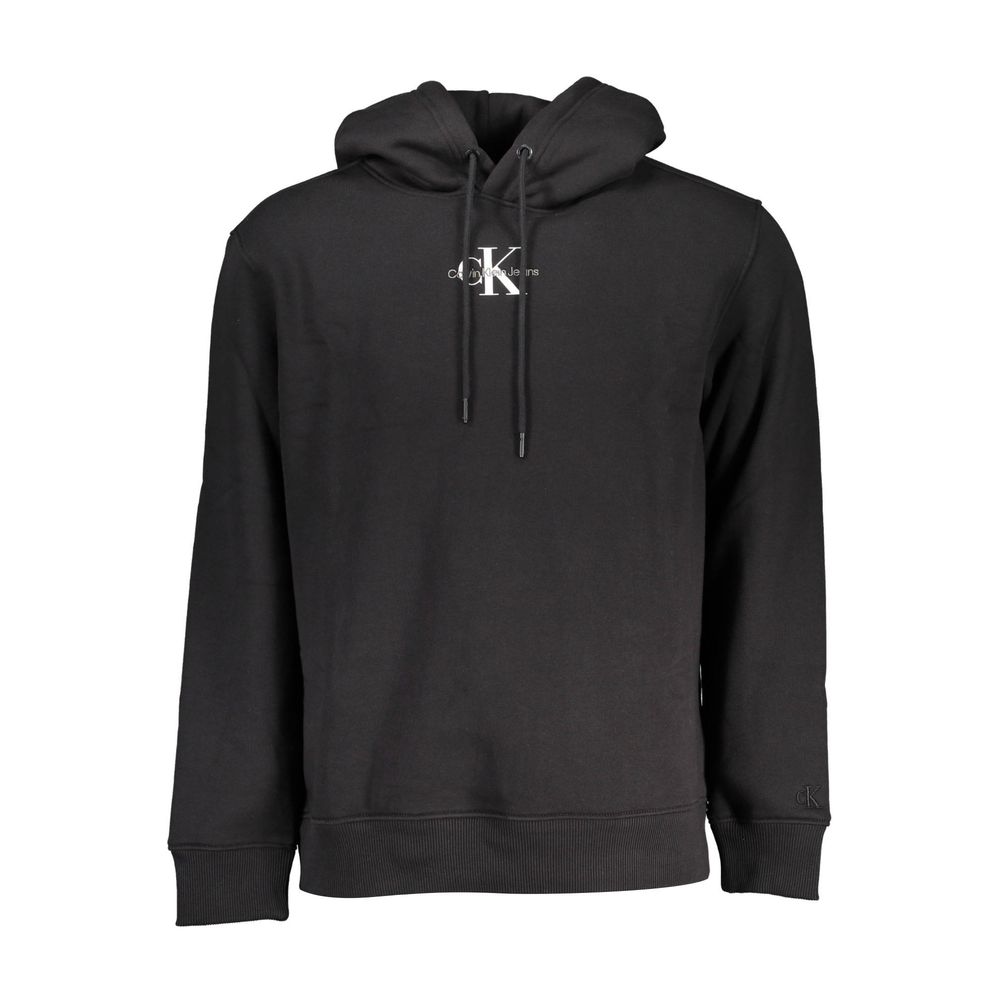 Calvin Klein Schwarzer Baumwoll-Sweater Hoodie für Männer