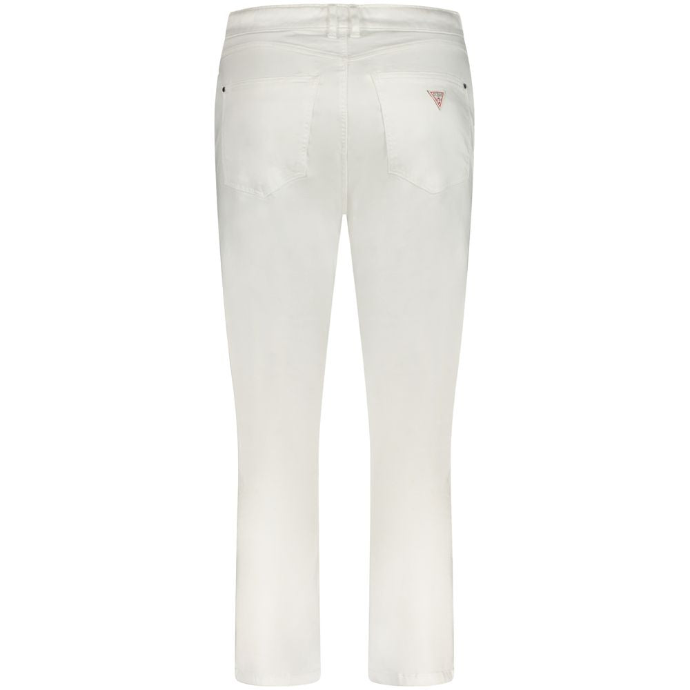 Guess Jeans Weiße Skinny-Jeans aus Baumwolle für Frauen