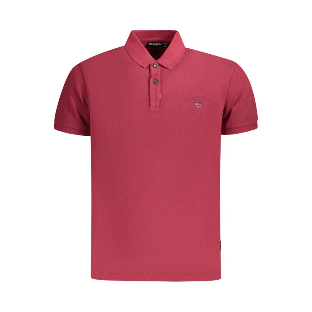 Napapijri Baumwoll-Poloshirt in Rot