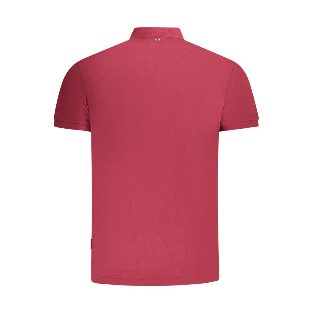 Napapijri Baumwoll-Poloshirt in Rot