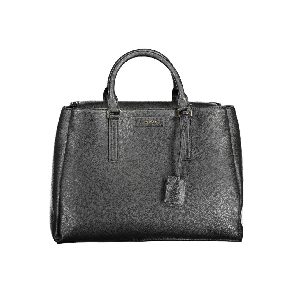Calvin Klein Schwarze Polyester-Handtasche