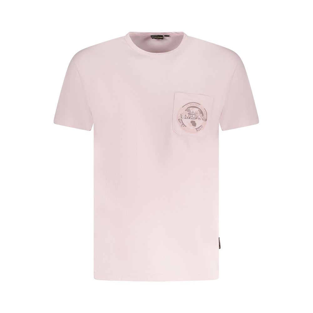 Napapijri Baumwoll-T-Shirt in Rosa