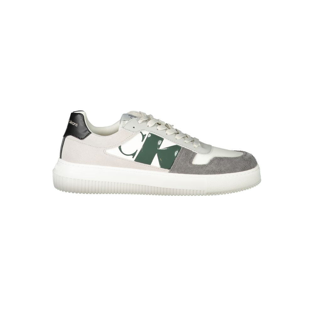 Calvin Klein Weißer Polyester-Sneaker