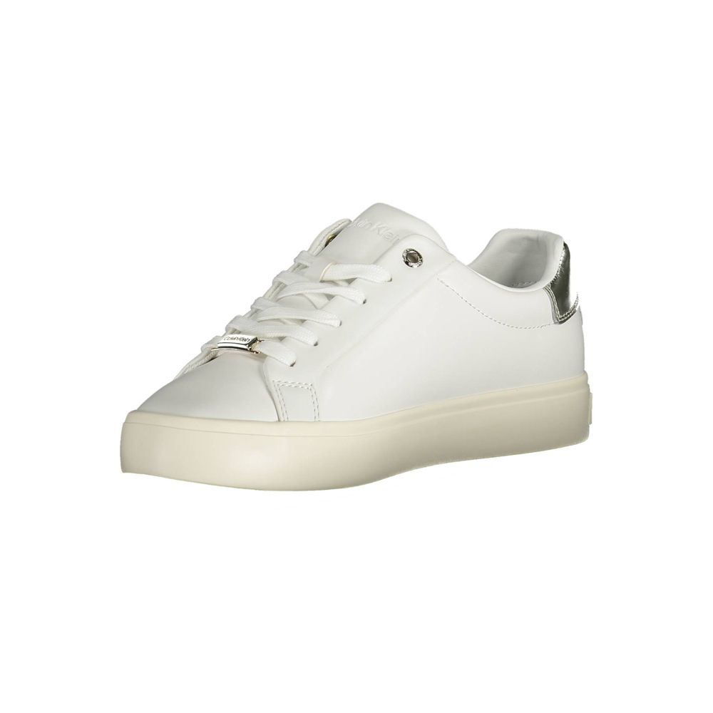 Calvin Klein Weißes Leder Damen Sneaker