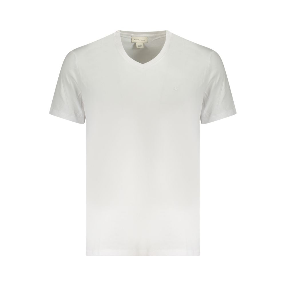 Calvin Klein Baumwoll-T-Shirt in Weiß