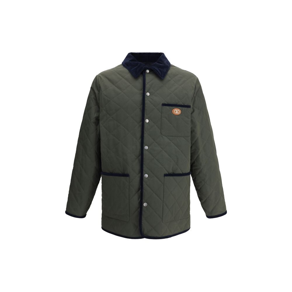 Valentino jacket with logo quilting