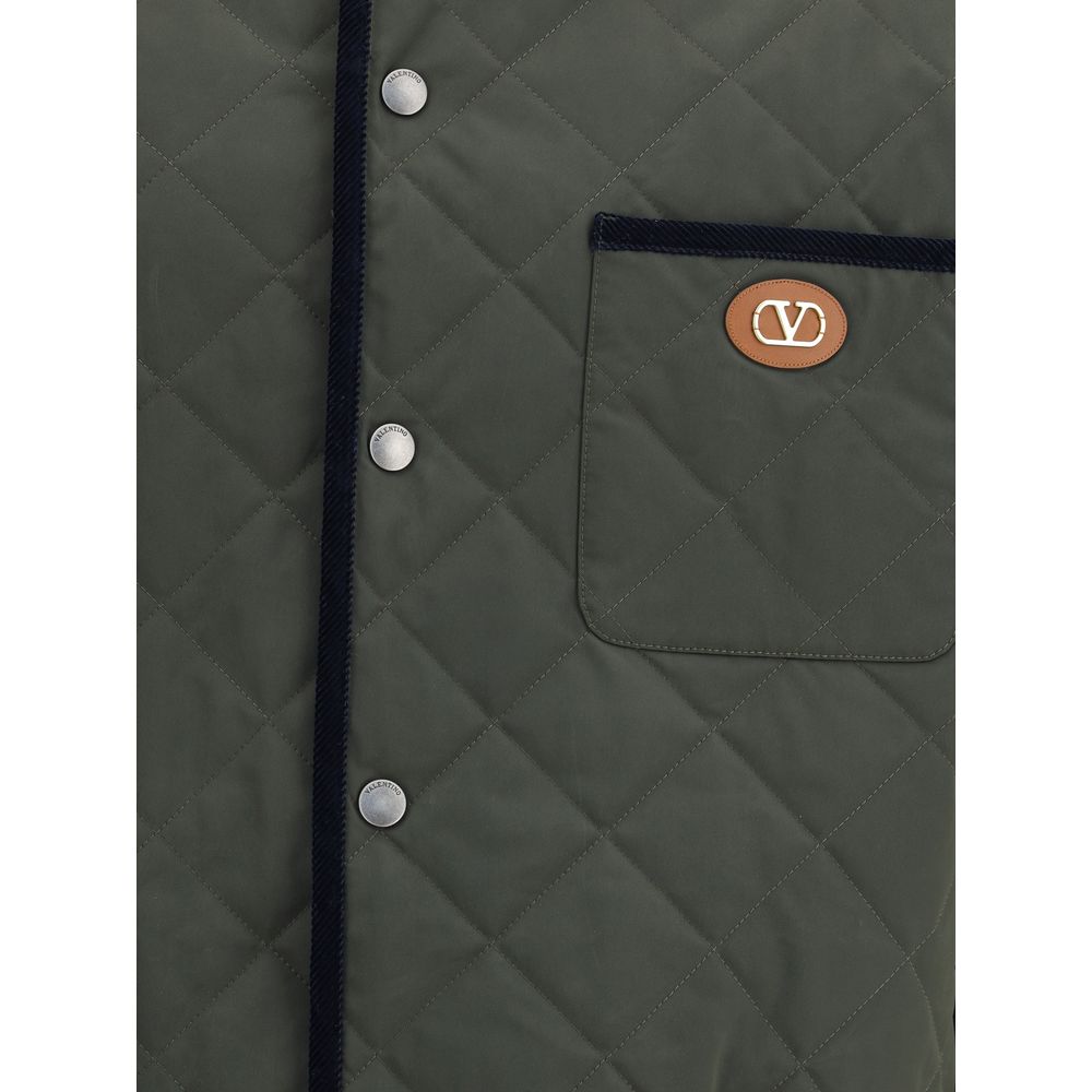 Valentino jacket with logo quilting