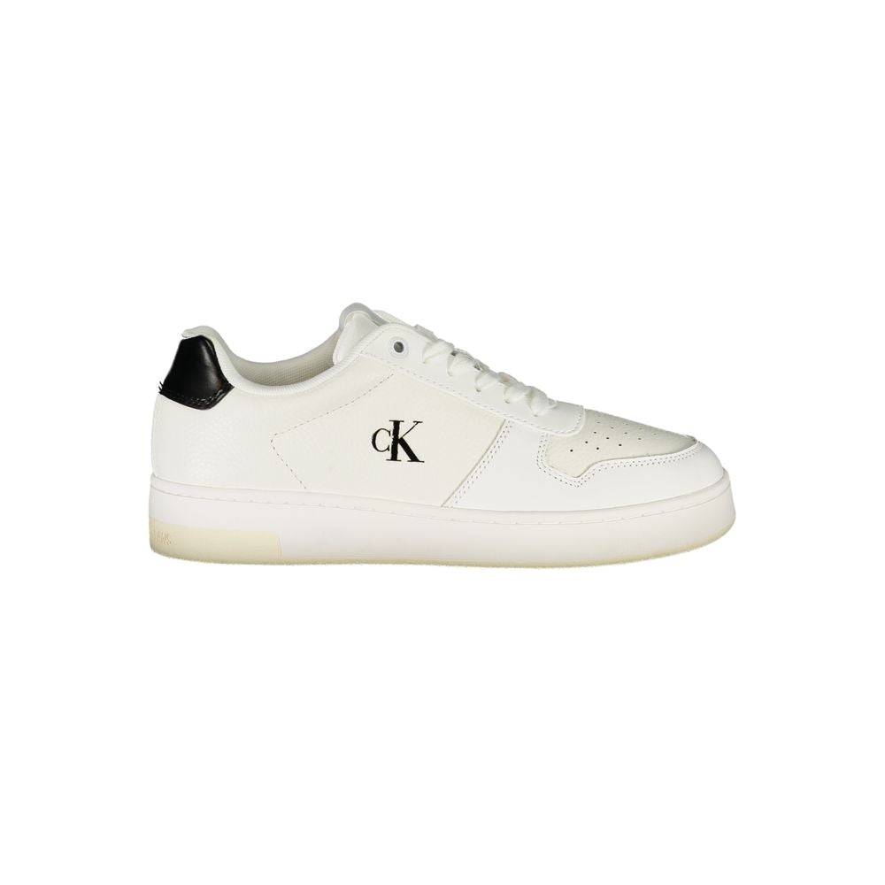 Calvin Klein Weißer Polyester-Sneaker