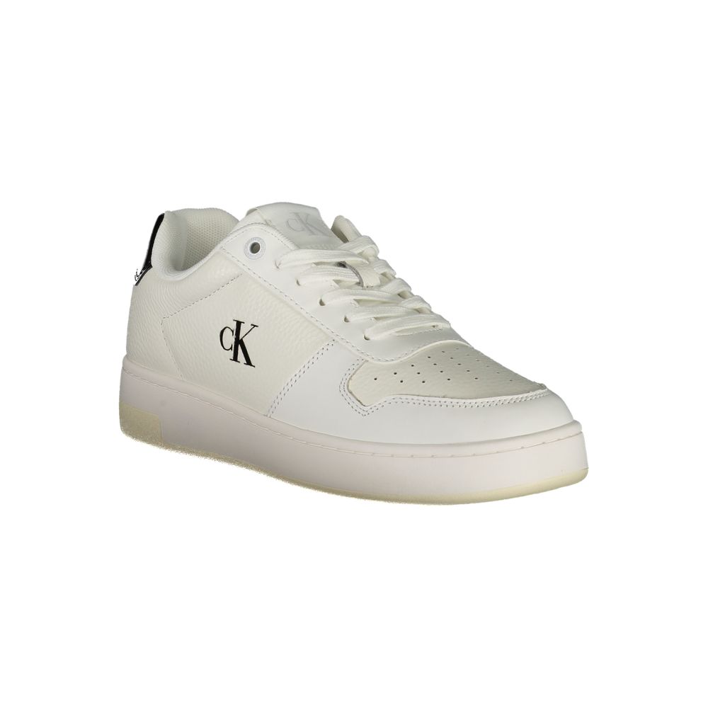 Calvin Klein Weißer Polyester-Sneaker