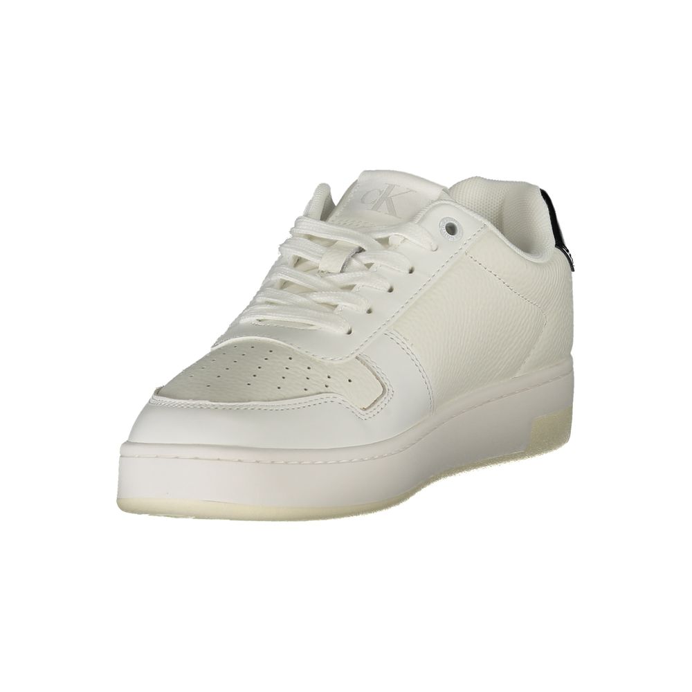 Calvin Klein Weißer Polyester-Sneaker