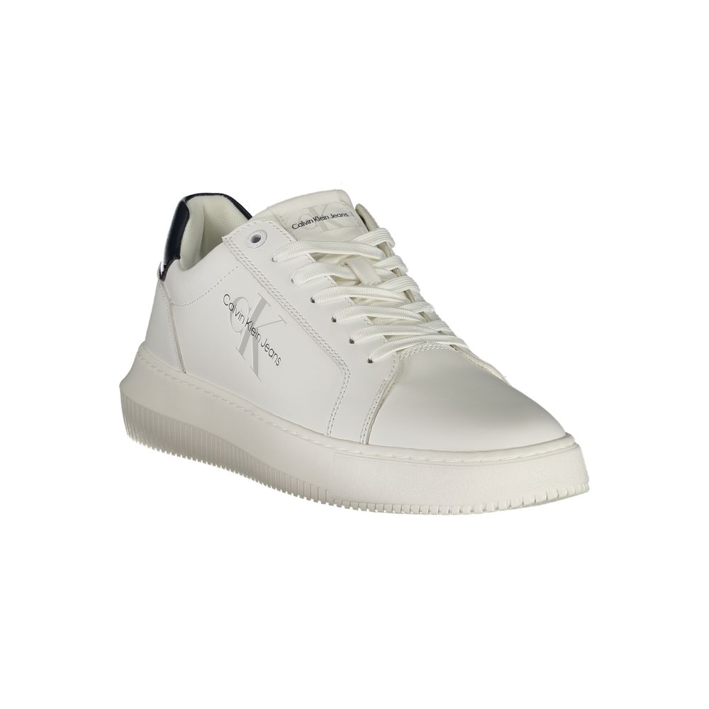 Calvin Klein Weißer Polyester-Sneaker