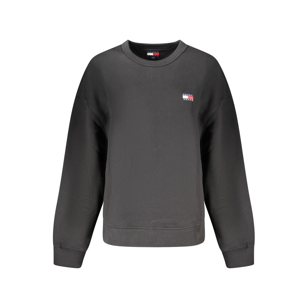 Tommy Hilfiger Baumwoll-Sweatshirt in Schwarz