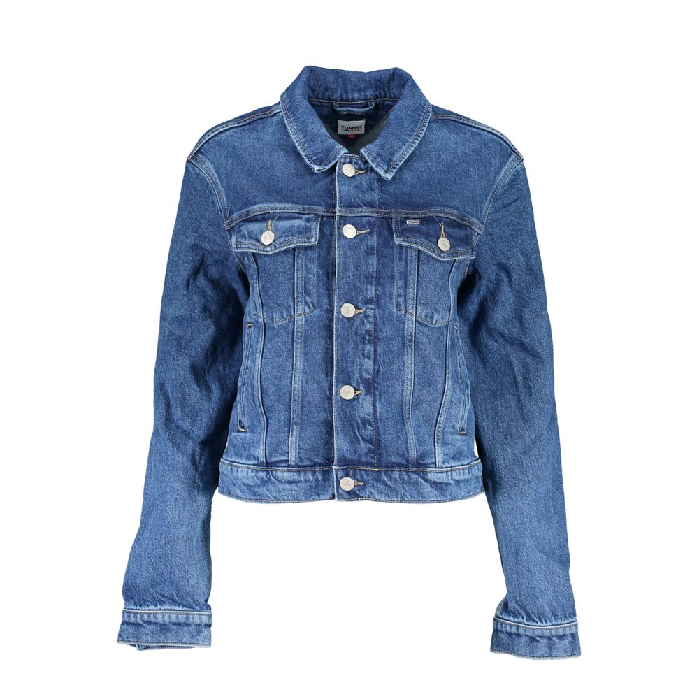 Tommy Hilfiger Blaue Baumwolljacken & Mantel