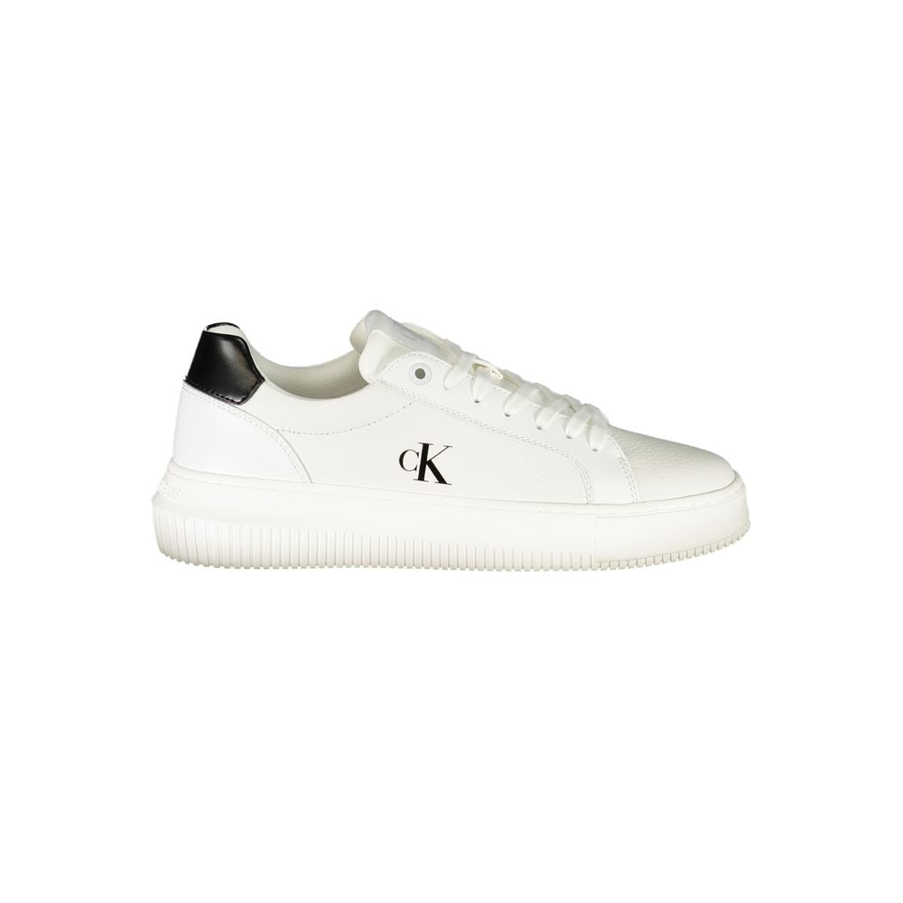 Calvin Klein Weißer Polyester-Sneaker
