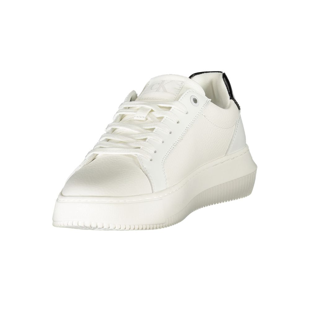 Calvin Klein Weißer Polyester-Sneaker