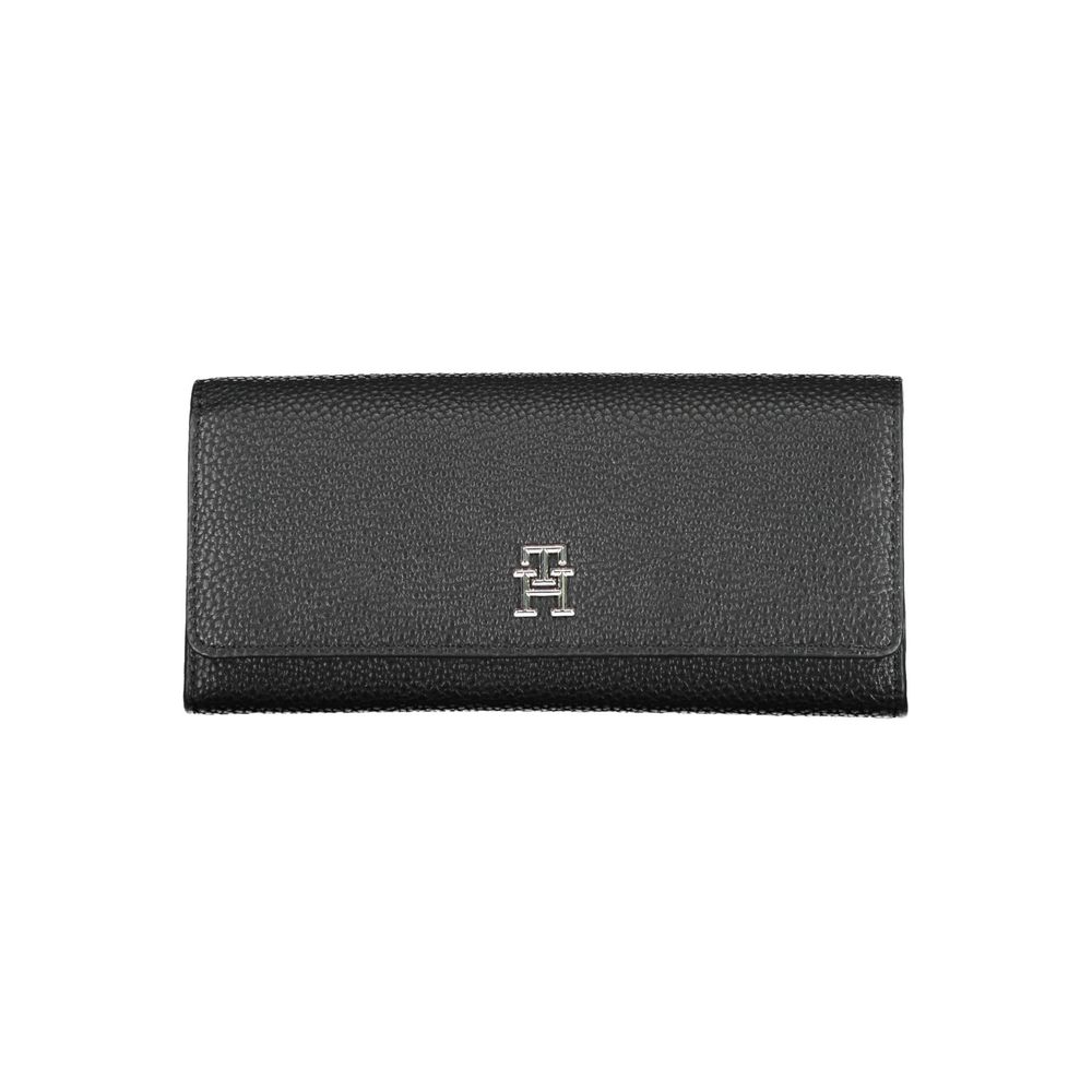 Tommy Hilfiger Schwarzes Polyethylen Portemonnaie für Frauen