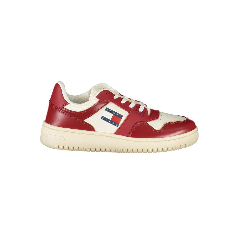 Tommy Hilfiger Sportlicher Sneaker aus Polyester in Rot